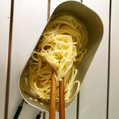 箸休めに！豆腐とチキンのパスタサラダ